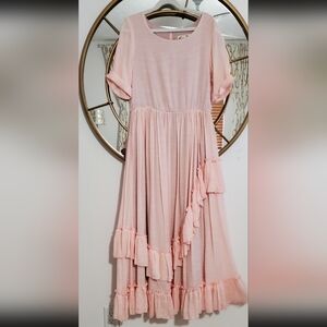 Joyfolie Light Pink Ruffle Kids Dress